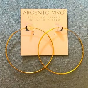 Argentine Avi I extra large endless hoop earrings